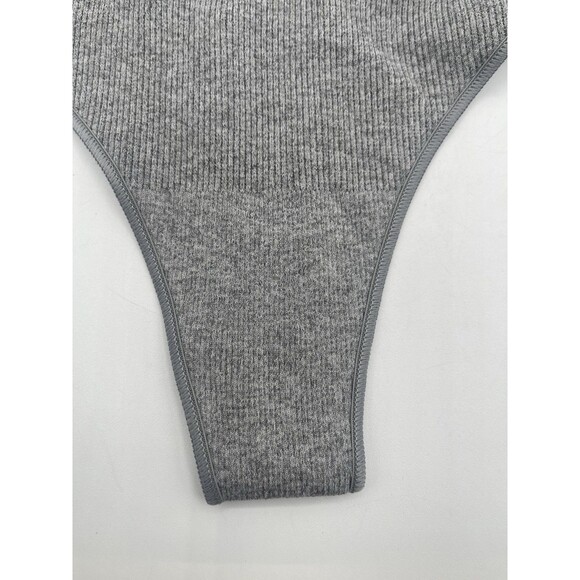 No Boundaries Women's 2XL Nylon Blend Seamless Thong, Gray Heather NWT - Picture 4 of 7